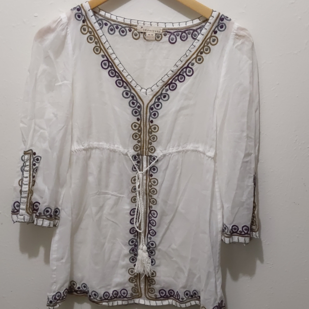 Twenty one Boho style top